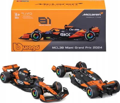Obrázek produktu pro BBURAGO McLaren F1 MCL38 1:43 Piastri 24, Model sportovního automobilu, Sestavený, 1:43, McLaren F1 MCL38, Jakékoliv pohlaví, Kov, Plast
