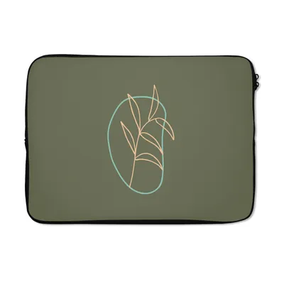 Produktbild von MuchoWow® Laptop Hülle 13 Zoll Blätter - Natur Laptoptasche - Laptophülle - Sleeve - Rundumschutz