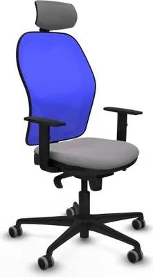 Image de Chaise de bureau avec appui-tête Piqueras y Crespo 1D036G2 Gris