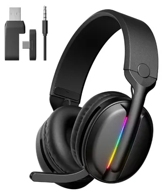 Productafbeelding van MANKIW Draadloze gaming headset voor PS5, PS4, PC, met 2.4GHz en 5.4 Bluetooth