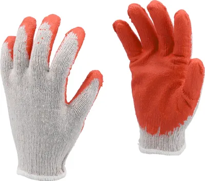 Produktbild von Arbeitshandschuhe, Baumwolle, Latex Größe 9/L