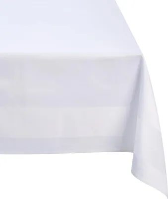 Productafbeelding van Damast tafelkleed, wit, 130 x 250 cm - Duurzaam en veilig