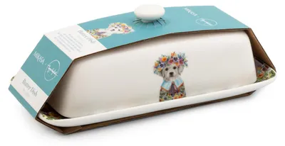 Obrázek produktu pro Máslenka Tipperley Hill Štěně s květinovým věncem porcelánová Creative Tops