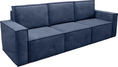 Produktbild von BETTSO klassisch ORTO Dreisitzer CordSofa Sofa Blau