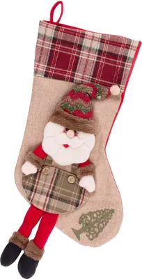 Obrázek produktu pro MagicHome Vánoční dekorace, Santa ponožka, 50 cm