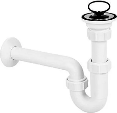 Immagine prodotto di Sifone per lavabo tubolare McAlpine 1.1 / 4 "x32mm con filtro in acciaio inox - HC4PF-32+HC15B