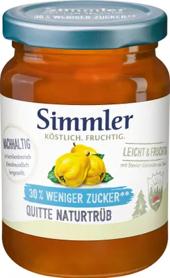 Produktbild von Simmler Leicht&Fruchtig Quitte naturt. 215g