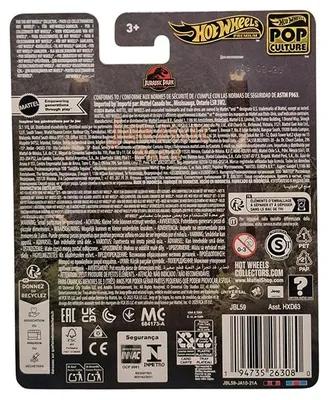 Produktbild von Hot Wheels JBL59, Auto, 3 Jahr(e), Metall, Grau, Rot