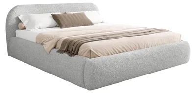 Produktbild von MIRJAN24 Polsterbett Talori, Dopellbett mit Bettkasten, Leistenlattenrost aus Holz (Farbe: Lambi 11, Größe: 140x200 cm)
