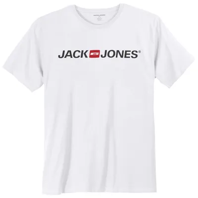 Produktbild von Jack&Jones T-Shirt weiß Logodruck Übergröße JJECORP
