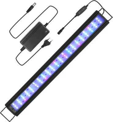 Immagine prodotto di Fiqops 28W LED acquario con timer acquario luce copertura luce RGB, 64-90cm