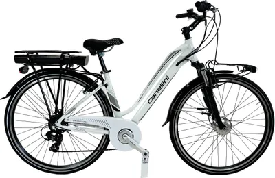Produktbild von Elektro-Fahrrad AURA Canellini Citybike Frau Aluminium  - Weiß