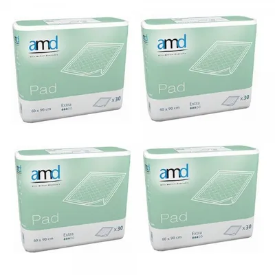 Produktbild von 120 Krankenunterlagen Tier Inkontinenz Betteinlage 60x90cm AMD Pad Extra