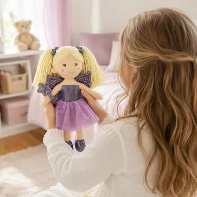 Produktbild von Sweety Toys Stoffpuppe Fee lila 30 cm Plüschtier