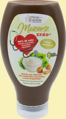 Produktbild von Alchimialimentare - Mayonnaise Zero -90% Salz mit Alkisalt - Zuckerfrei - Mit pasteurisierten frischen Eiern - Glutenfrei - 6 x 230g