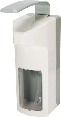 Produktbild von Body Products Wandspender 32 cm x 10,5 cm x 21 cm weiss Kunststoff 1000 ml, Langarmhebel 93048