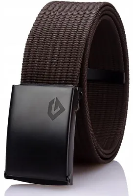 Produktbild von Gracio NO 08 Herren Stoffgürtel Lässig Braun Verstellbar