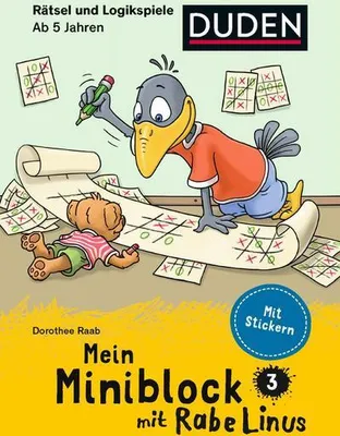 Obrázok produktu pre Mein Miniblock mit Rabe Linus - Rätsel und Logikspiele