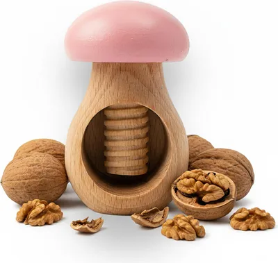 Produktbild von Nussknacker Holzpilz Rosa Pilz