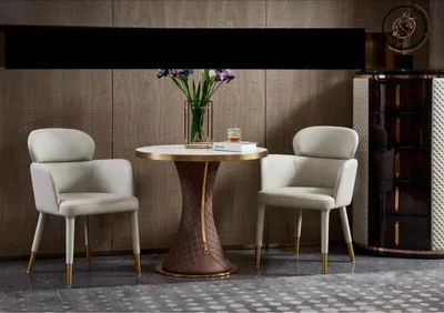 Produktbild von Kaffee Tisch Weiß Marmor Neu Beistelltisch Modern Design Möbel Luxus Edelstahl