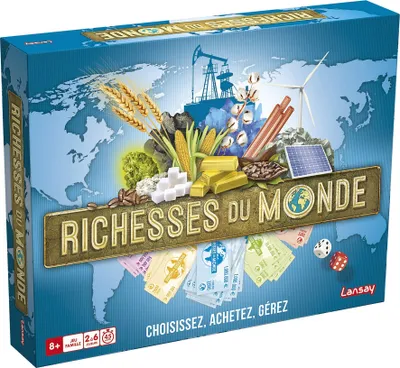 Image de Richesses du monde - lansay - 75045 - jeu de societe strategie