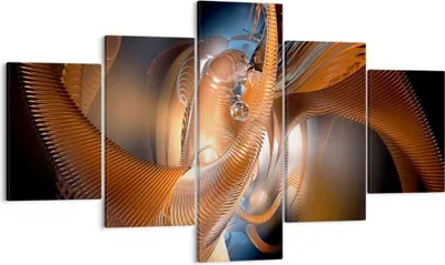 Produktbild von Bild auf Leinwand - Leinwandbild - Grafik konzept abstraktion - 125x70cm - Wand Bild - Wanddeko - Leinwanddruck - Bilder - Kunstdruck - Wanddekoration - Leinwand bilder - Wandkunst - EA125x70-2332