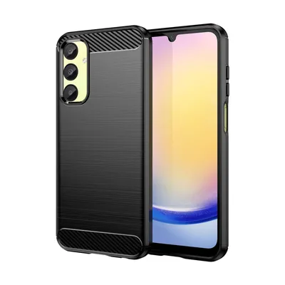 Produktbild von Carbon Hülle für Samsung Galaxy A25 5G Handyhülle Back Cover Handy Tasche Bumper