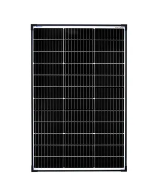 Immagine prodotto di pannello solare enjoy solar® modulo solare monocristallino 100W 12V (cornice nera), celle da 182 mm, IVA 0%.