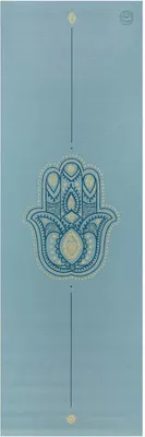 Obrázek produktu pro Podložka na jógu Bodhi Leela 4,5 mm - hamsa modrá