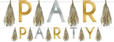 Produktbild von Amscan 220399, Folie, Papier, Gold, Silber, 6 Stück(e)