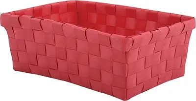 Produktbild von MSV Aufbewahrungskörbchen Aufbewahrungskorb Aufbewahrungsbox Organizer Badkorb 19x14x8 cm - Rot