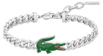 Image de Bracelets   Bracelet chaîne Lacoste argent   Collection Arthor - homme