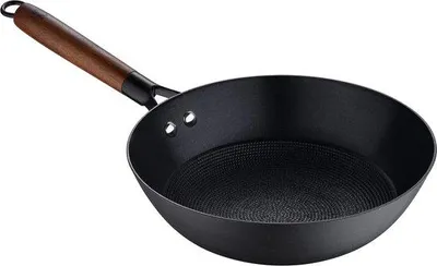 Image de Poêle antiadhésive de 24 cm avec manche en bois d'acacia