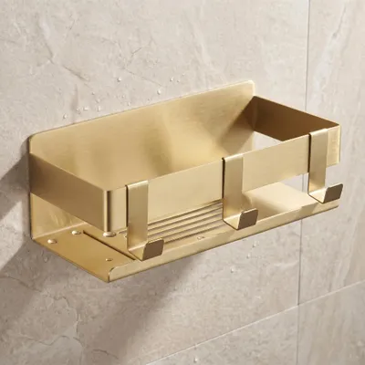 Produktbild von DEKAZIA® Duschablage Gold Wandregal Duschregal ohne Bohren Badezimmer Ablage Gold Dusche Badezimmer Duschkorb Badregal  Duschablage