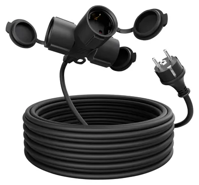 Produktbild von ABSINA Verlängerungskabel 151234, 3-Fach, 10 m