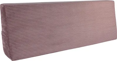 A single, rectangular pillow with a ribbed texture is shown against a white background.
