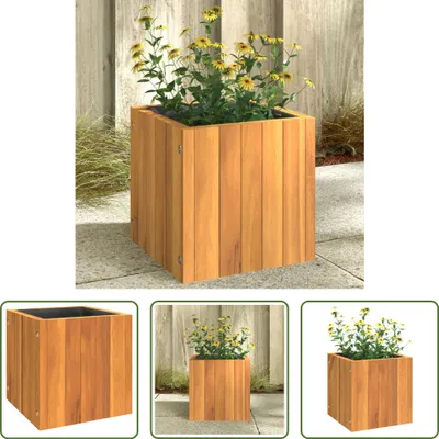 Immagine prodotto di The Living Store Fioriera 25x25x25 cm in legno massiccio di acacia