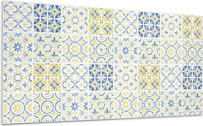 Produktbild von Mosaikmuster Mit Ornamenten – Selbstklebende Fliesen – Wandverkleidung – Wandpaneel – PVC Fliesen – Vinylflisen – PCV Flisen – Selbstklebend – Wanddeko –100 x 50 cm
