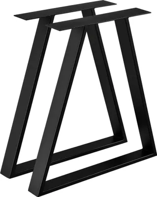 Obrázok produktu pre In And OutdoorMatch Steel A /2 Stolová noha Ned - Sada 2 kusov - Nábytková noha - 70 x 10 x 72 cm - Čierna
