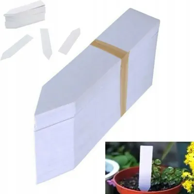 Produktbild von Pflanzenmarkierer, wiederverwendbare Teller, Gartenetiketten, 100 Stück