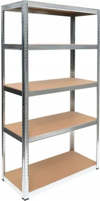 Produktbild von CDF Aufbewahrungsregal G9030 | 5 Einlegeböden | robuste Konstruktion | ideal für Garage, Speisekammer, Küche, Zimmer