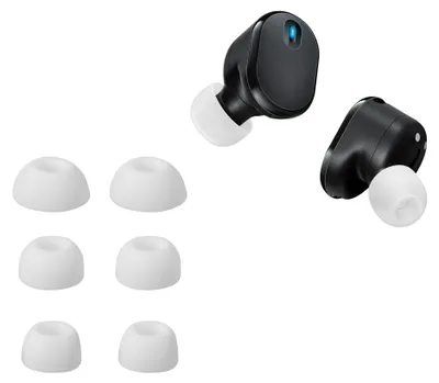 Produktbild von kwmobile 6x Silikonaufsätze für JBL Tune Buds 2 - Ersatz Ohrstöpsel in 3 Größen - Ear Tips für In-Ear Kopfhörer - Zubehör Ersatzpolster in Weiß