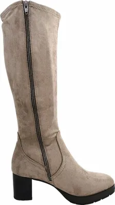 Productafbeelding van Jana Damenschuhe Reißverschluss Schaftstiefel Beige Freizeit