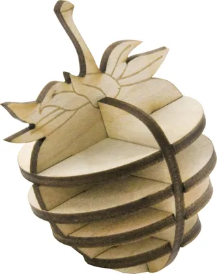 Produktbild von SOL-EXPERT 3D Holz Puzzle Erdbeere