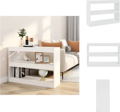 Produktbild von vidaXL Bücherregal/Raumteiler Weiß 100x30x72 cm -  Bücherregale & Bücherschränke