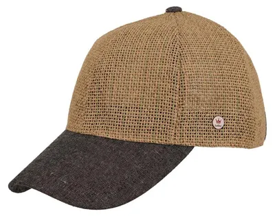Balke Seegras verstellbare Baseball Cap aus 100% Papier und 100% Leinen in schwarz