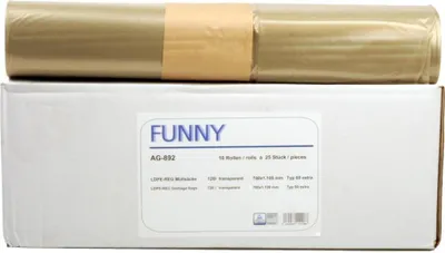 Produktbild von Müllbeutel Funny - 250 Abfallbeutel - gelb - ca. 120 L - Müllsäcke
