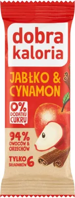 Zdjęcie produktu dla Dobra Kaloria Baton Daktylowy Jabłko & Cynamon 35 G