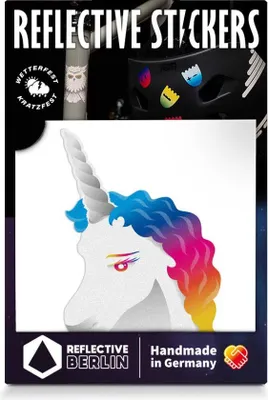 Produktbild von Reflective Berlin Reflexaufkleber Decals Einhorn Rainbow