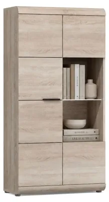 Produktbild von Ladavapa – Vitrine, 80x37x158h cm Eiche Braun, 6 Böden